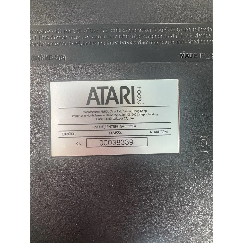 atari 2600 console with joystick, cables and one cartridge with 10 game working‎